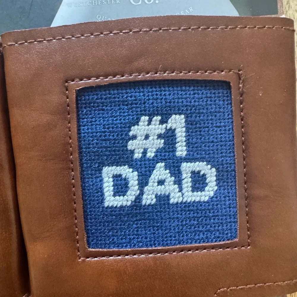 The Kraftsman Co Brown beer Can Cooler coozie coozy Set of 2 worlds best dad #1
